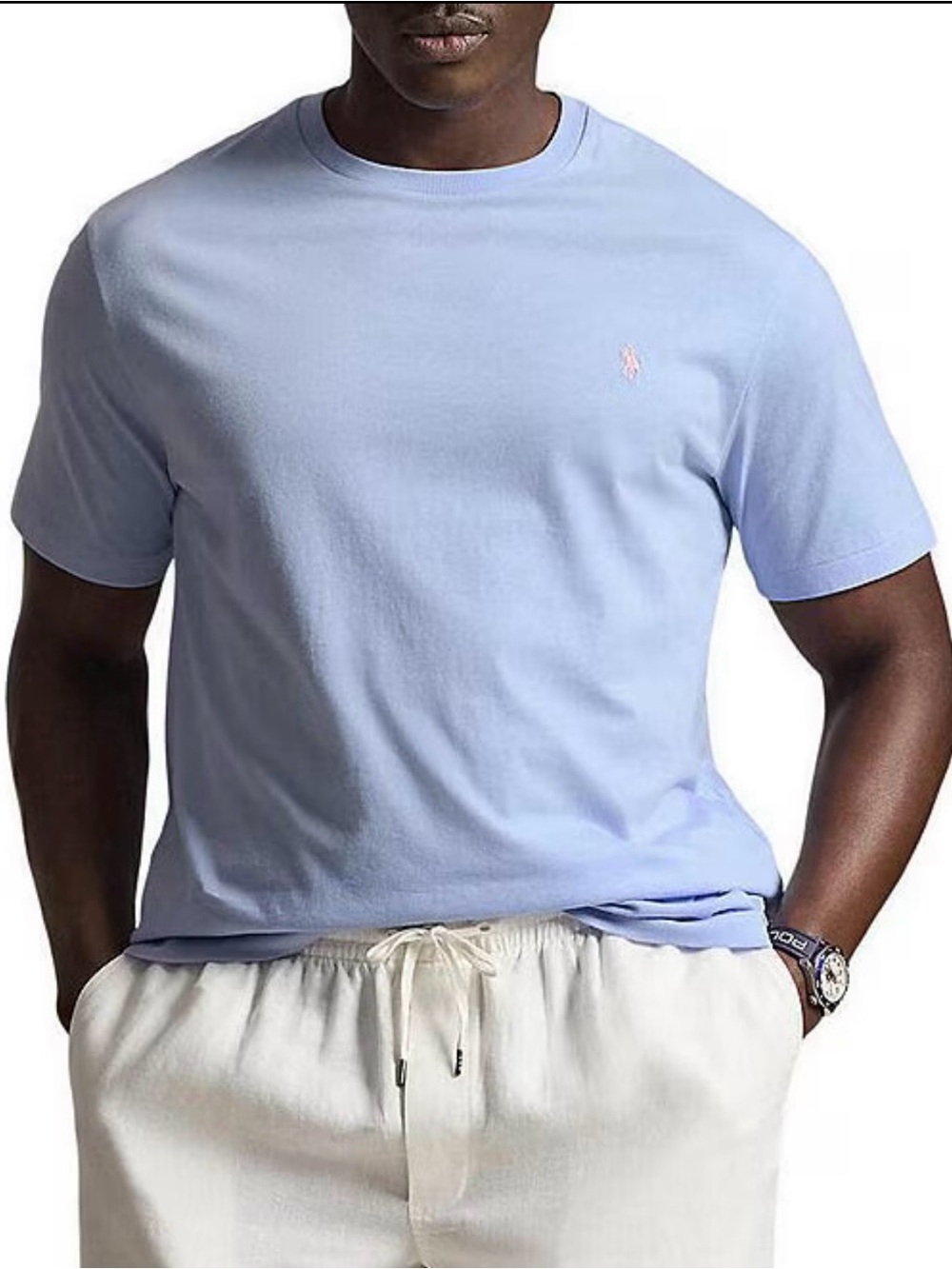 Polo Ralph Lauren Size 4XLT Pebble Blue Short Sleeve Shirt